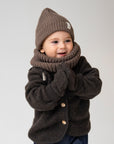 MERINO KNIT BEANIE BROWN