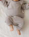 ORGANIC RIB LEGGINGS BEIGE