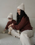 MERINO KNIT BEANIE BEIGE