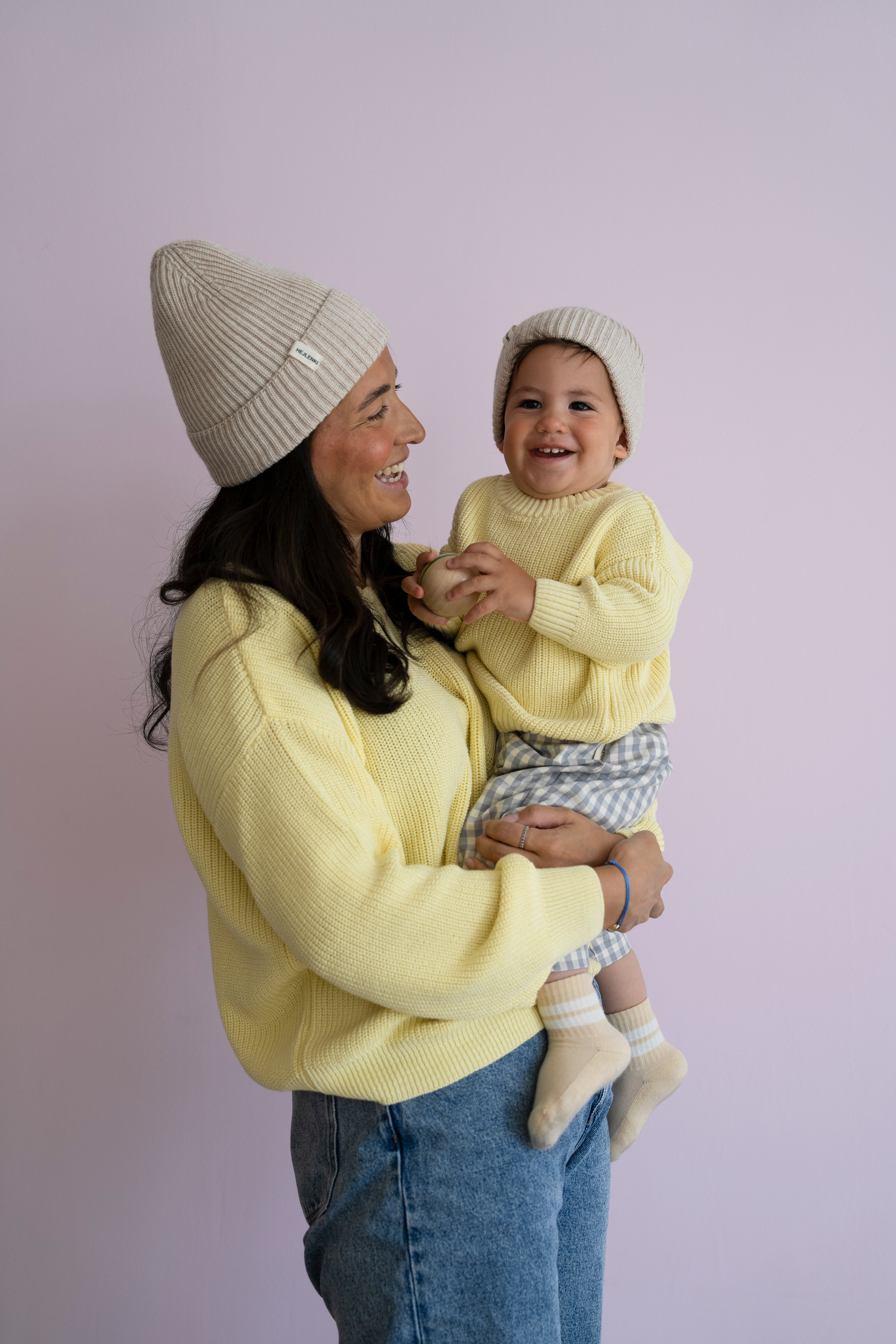 MERINO KNIT BEANIE BEIGE