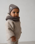 MERINO WOOL FLEECE OVERALL BEIGE