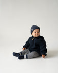MERINO WOOL FLEECE JACKET MIDNIGHT