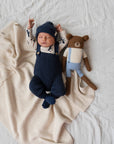 KNITTED SALOPETTE MIDNIGHT
