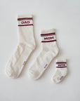 FAMILY SOCKS BURGUNDY BUNDLE