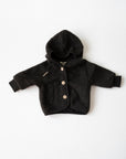 MERINO WOOL FLEECE JACKET CHOCOLATE BROWN