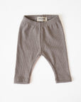 ORGANIC RIB LEGGINGS BEIGE