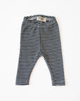PURE WOOL LEGGINGS STRIPED MIDNIGHT