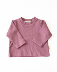 ORGANIC RIB LONGSLEEVE ROSE