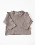 ORGANIC RIB LONGSLEEVE BEIGE
