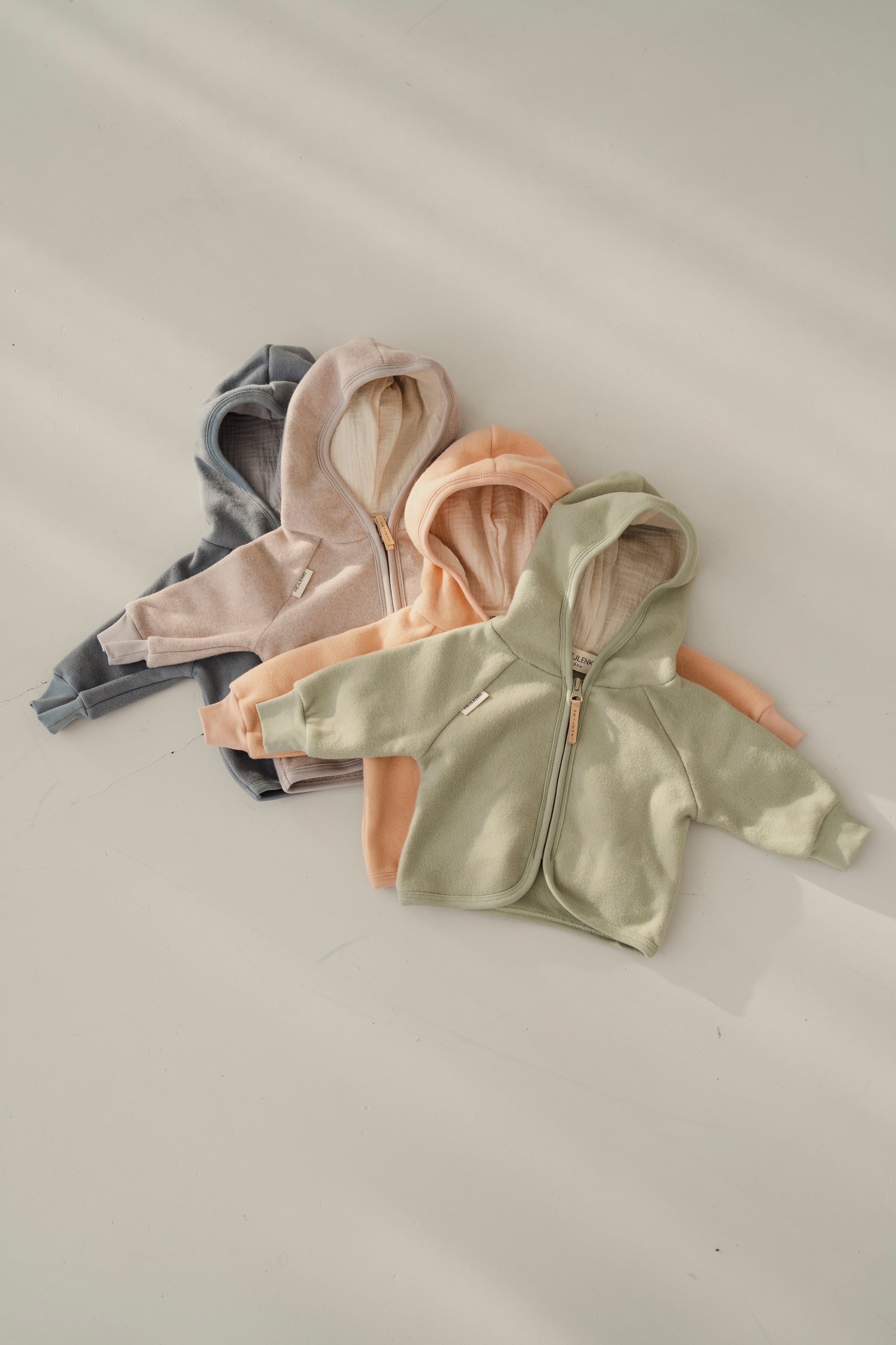 ORGANIC FLEECE JACKET APRICOT