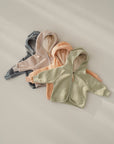 ORGANIC FLEECE JACKET BEIGE