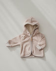 ORGANIC FLEECE JACKET BEIGE