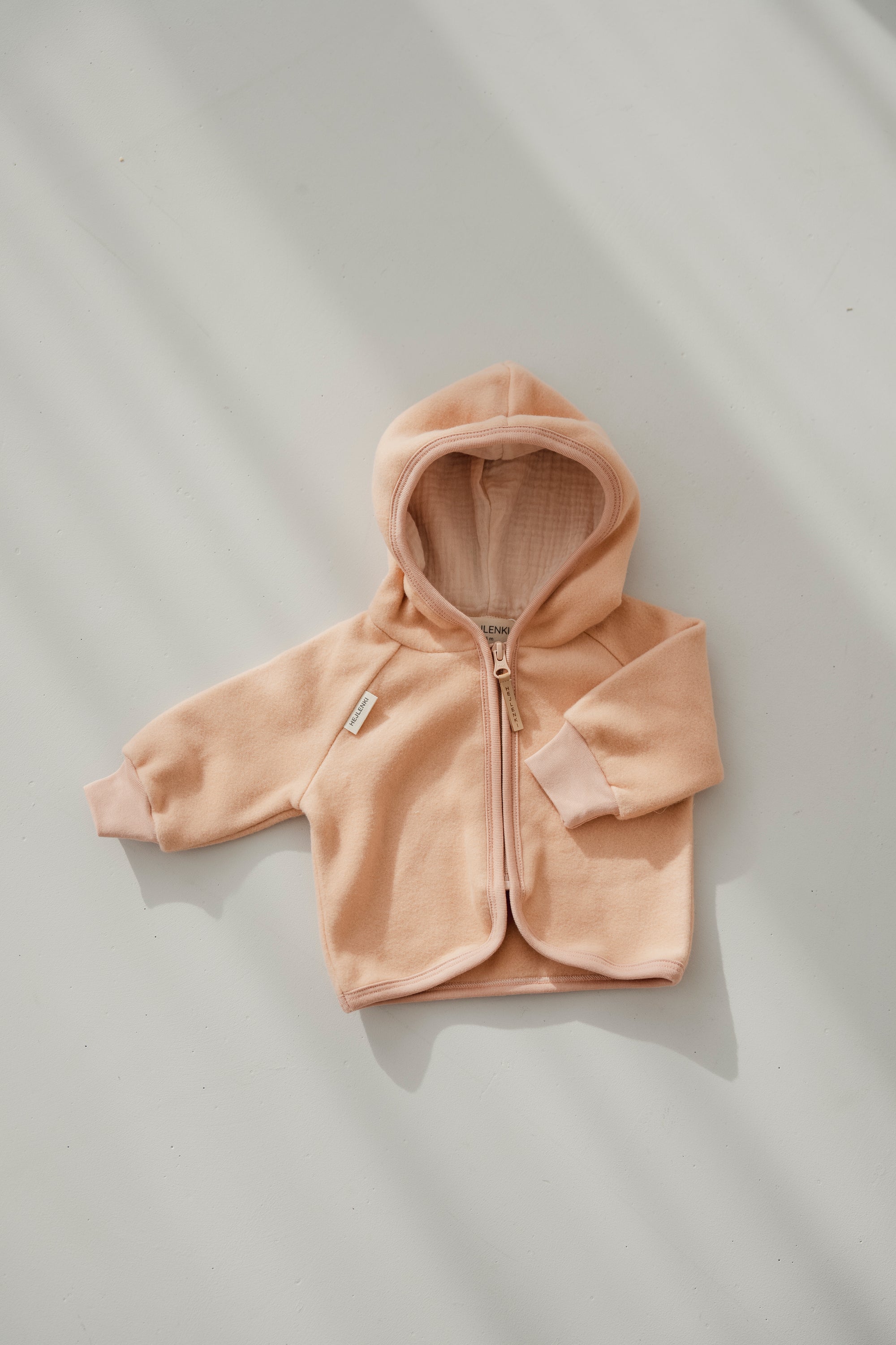 ORGANIC FLEECE JACKET APRICOT
