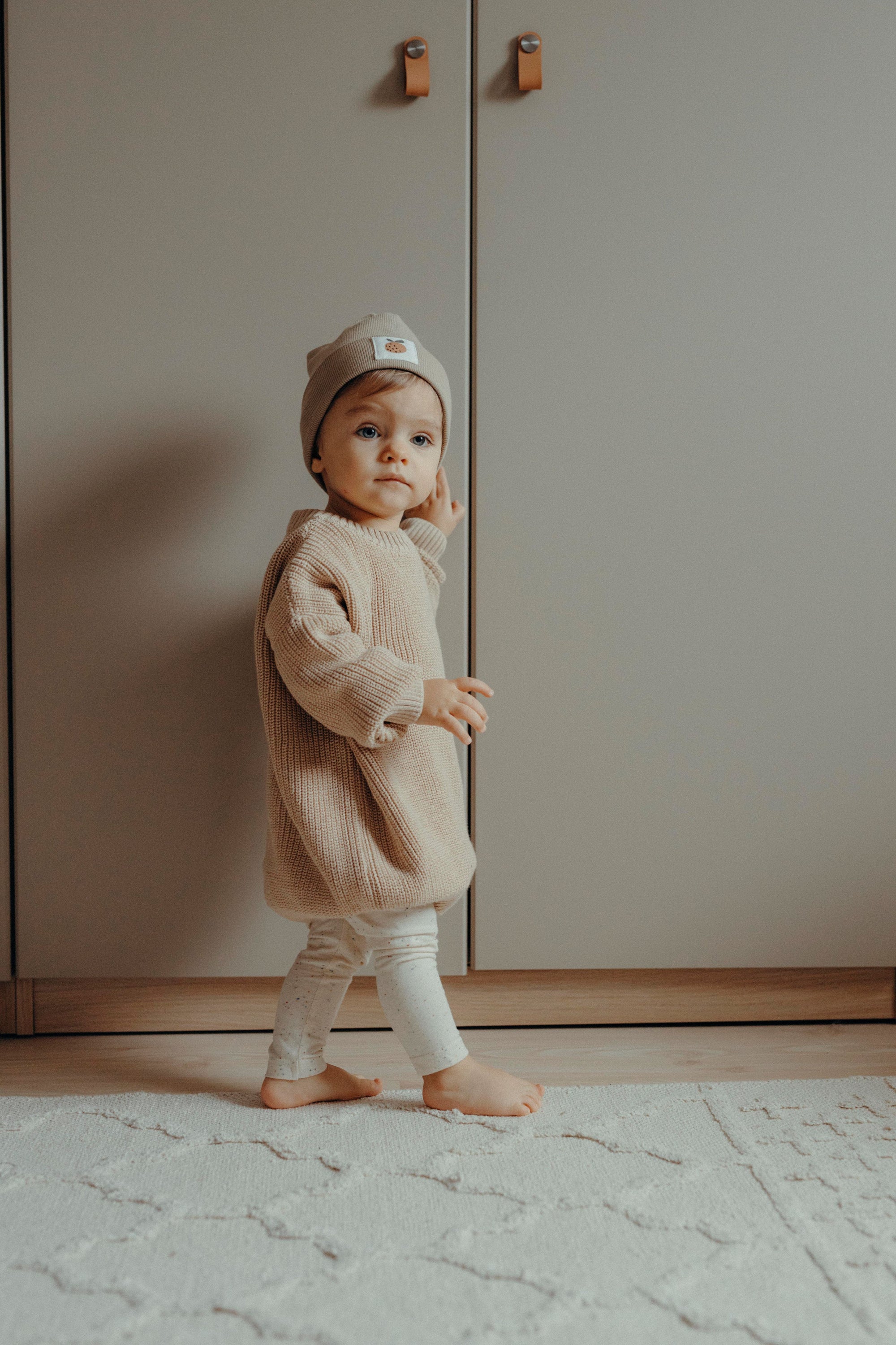 CHUNKY KNIT PULLI WARMBEIGE