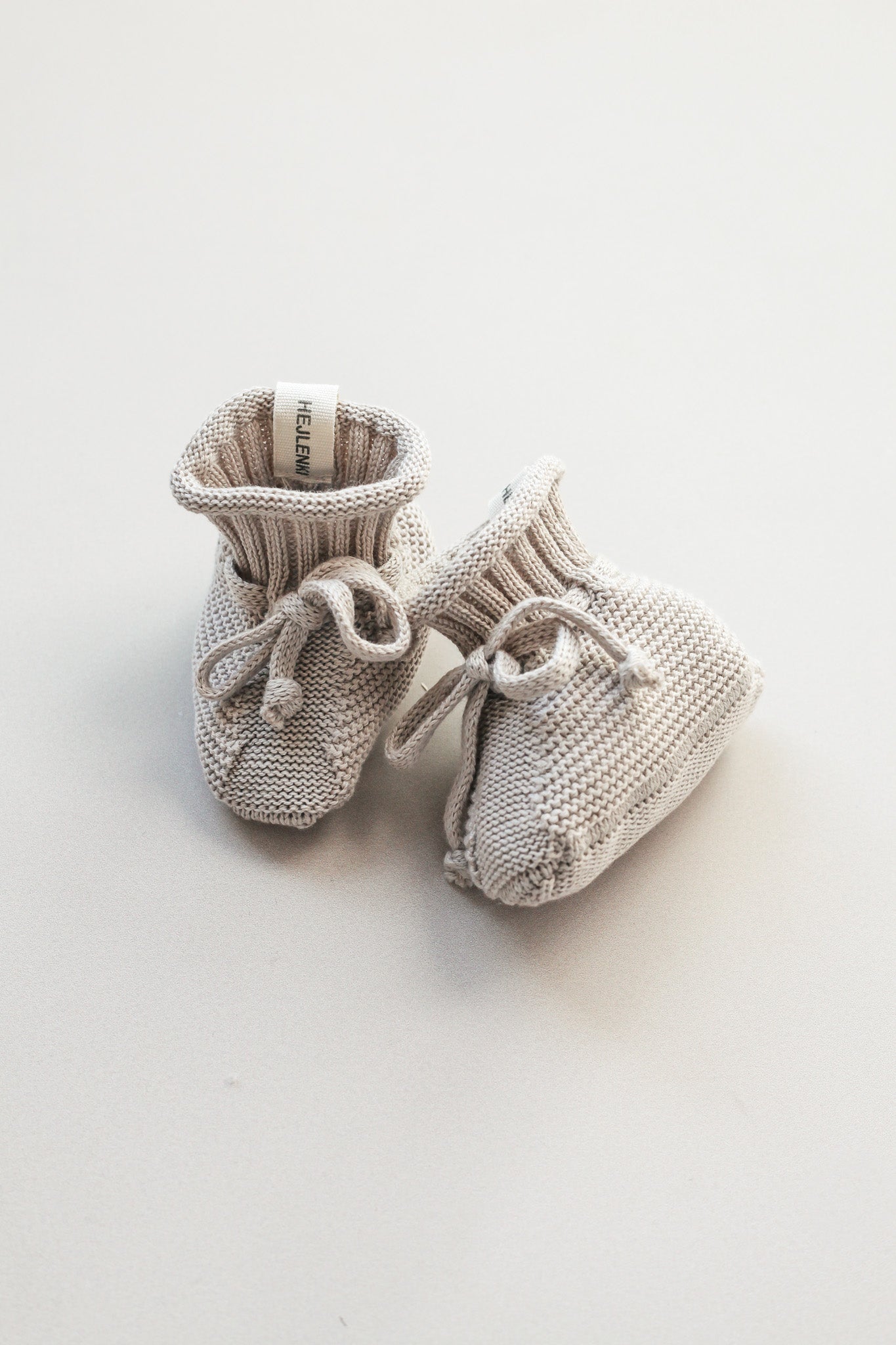 BABY KNIT SHOES SAND HEJLENKI