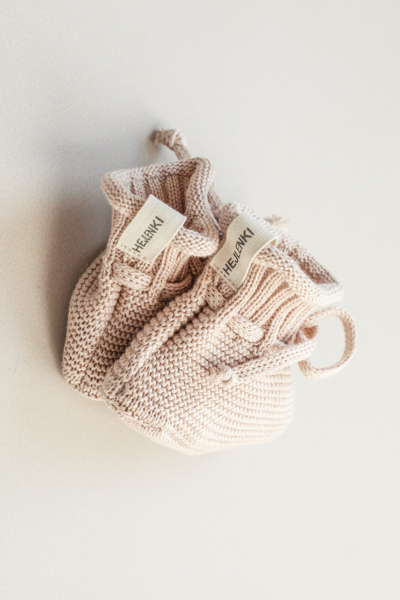 BABY KNIT SHOES WARM BISQUE