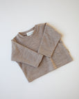 PURE WOOL SHIRT BEIGE MELANGE