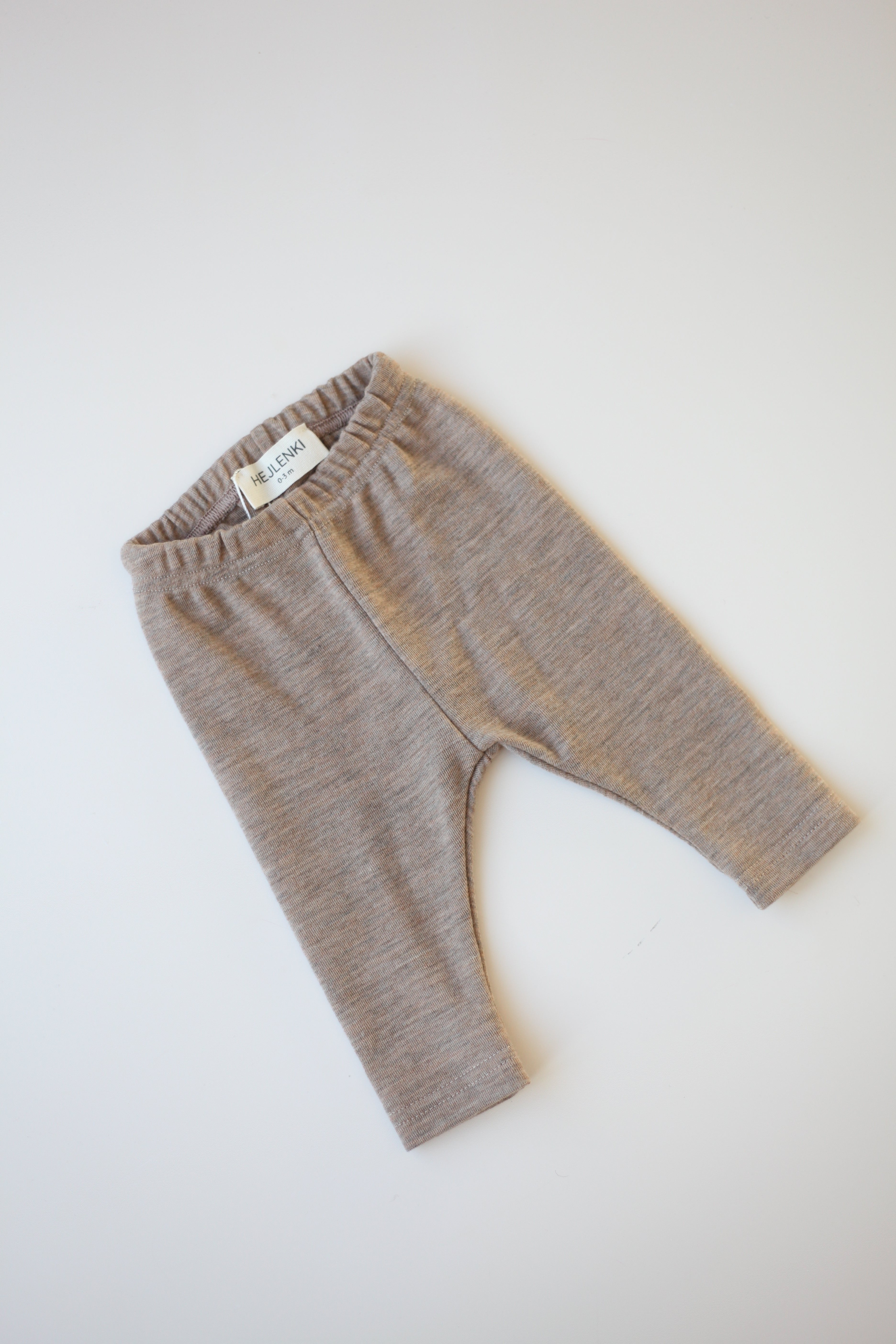 PURE WOOL LEGGINGS BEIGE MELANGE