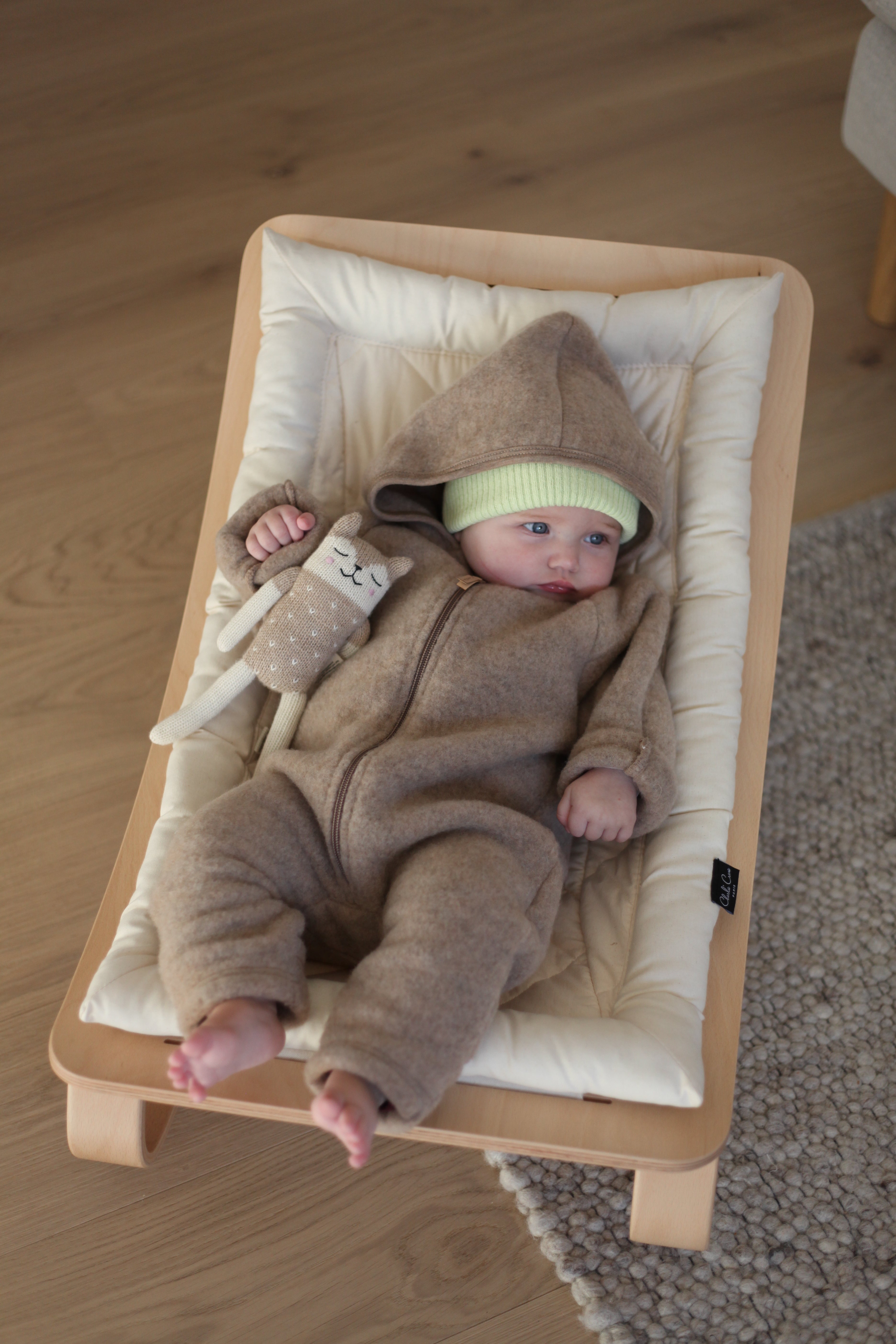 MERINO WOOLFLEECE OVERALL BEIGE MELANGE