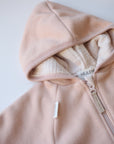 ORGANIC FLEECE OVERALL APRICOT