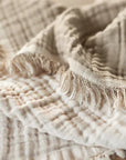 FRINGE MUSLIN BLANKET