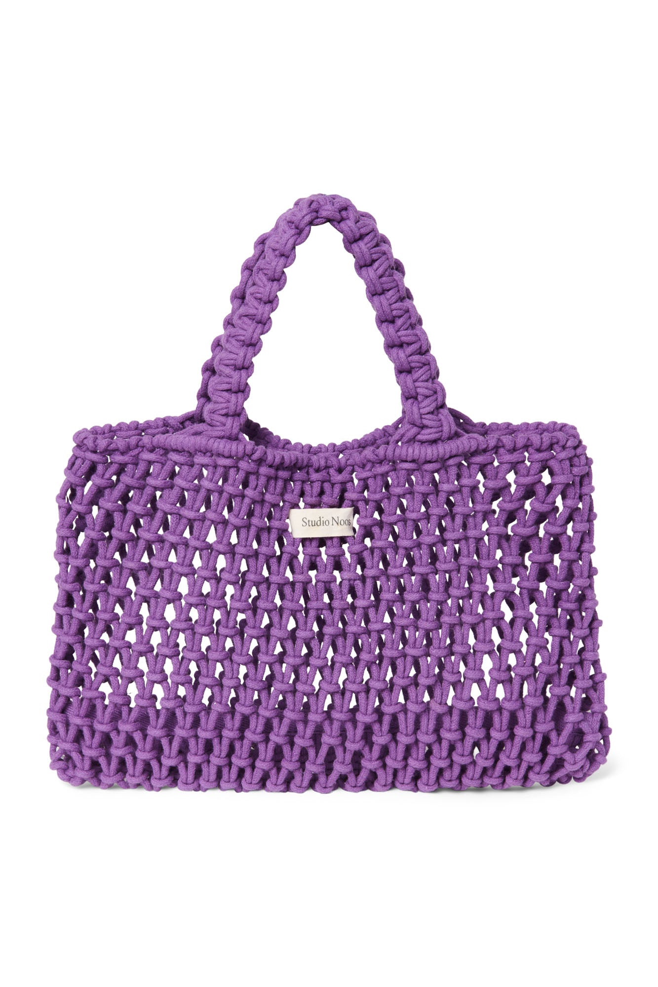 MACRAMÉ MINI HANDBAG PURPLE