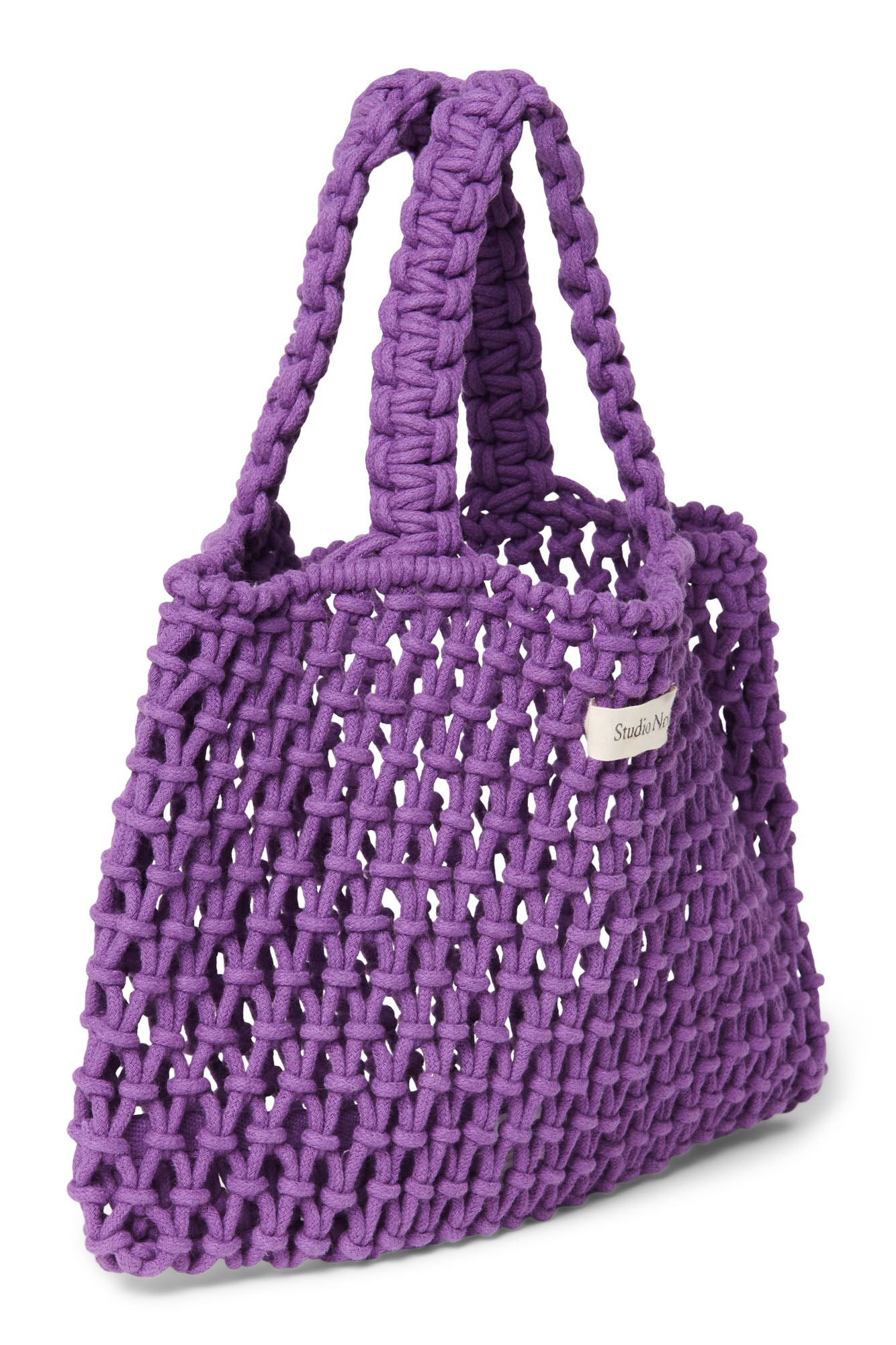 MACRAMÉ MINI HANDBAG PURPLE