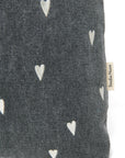 MOM BAG GREY DENIM HEARTS
