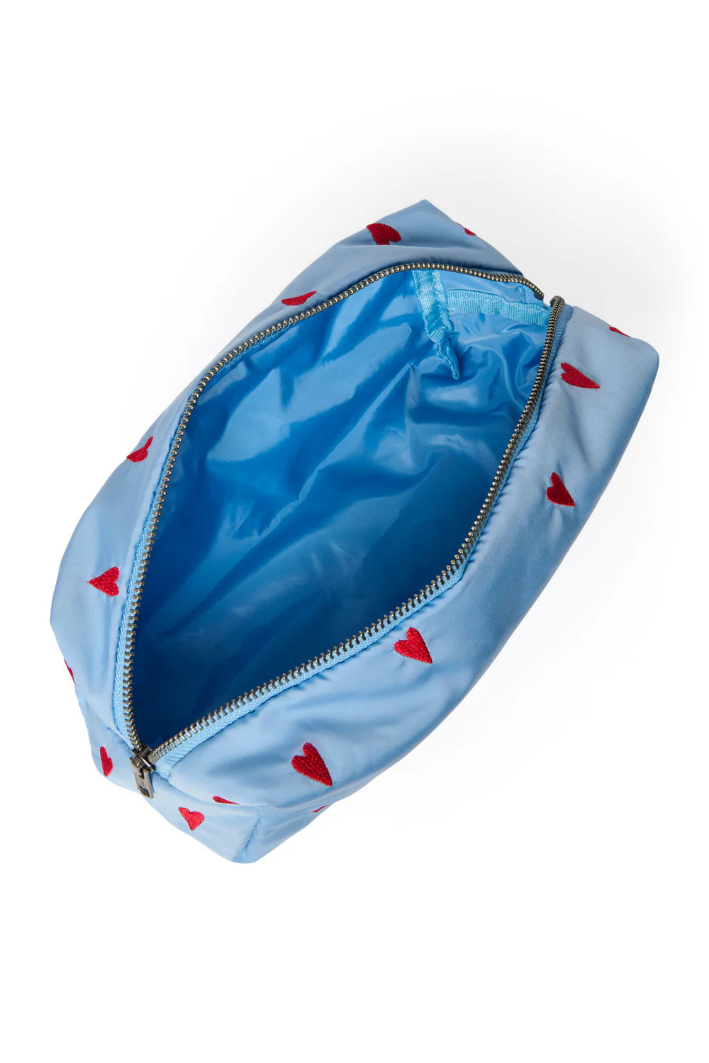 POUCH BAG LIGHT BLUE HEARTS