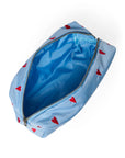 POUCH BAG LIGHT BLUE HEARTS