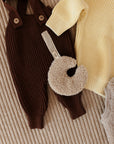KNITTED SALOPETTE BAKED BROWNIE