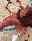 SOFT CORDUROY PANTS ROSEWOOD