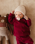 SOFT RIB LONGSLEEVE BURGUNDY