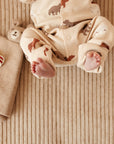 KNIT CUDDLE CLOTH TEDDY SAND