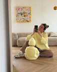 MOM CHUNKY KNIT PULLI BUTTER