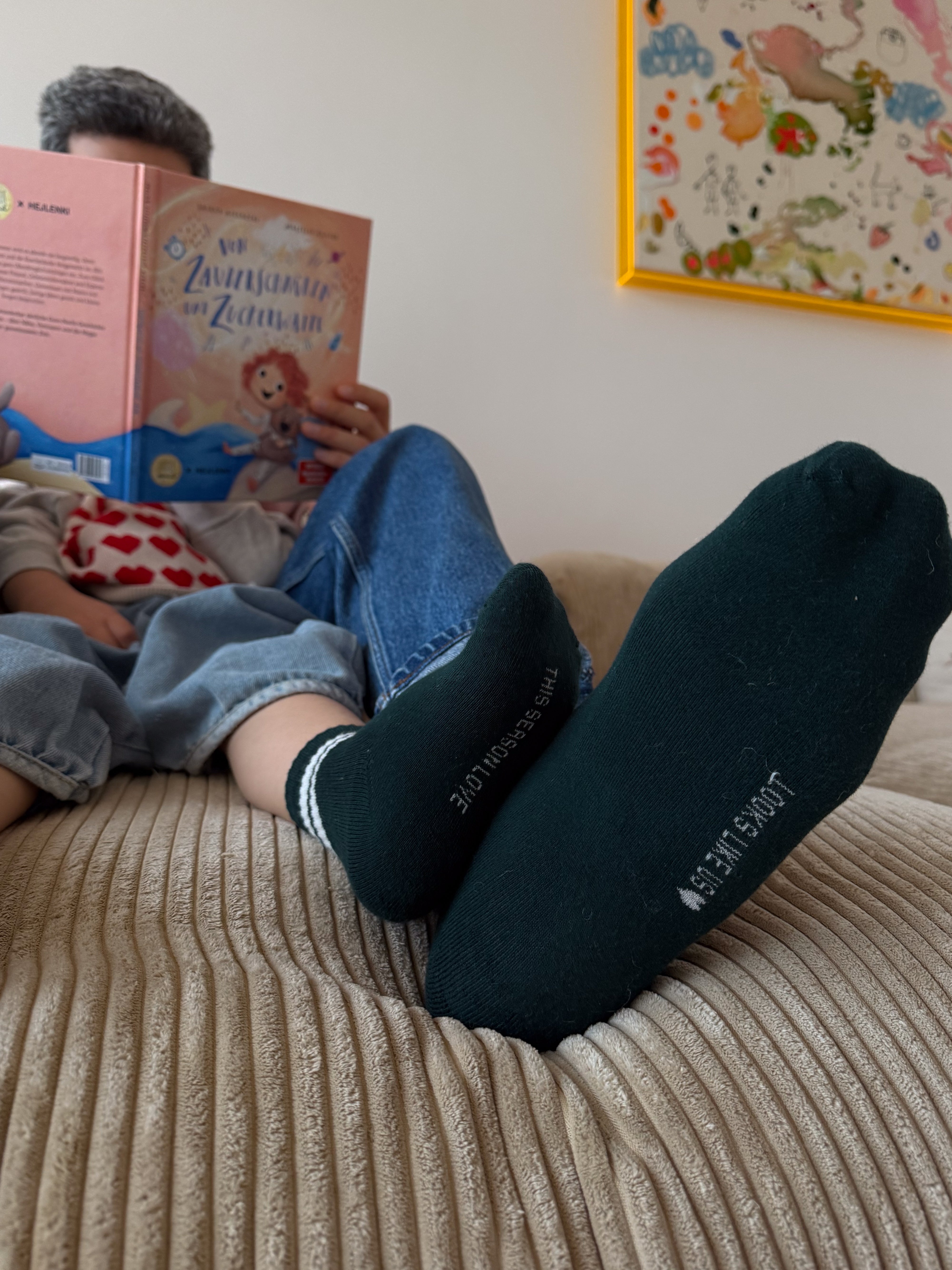 DAD TENNIS SOCKS DARK GREEN