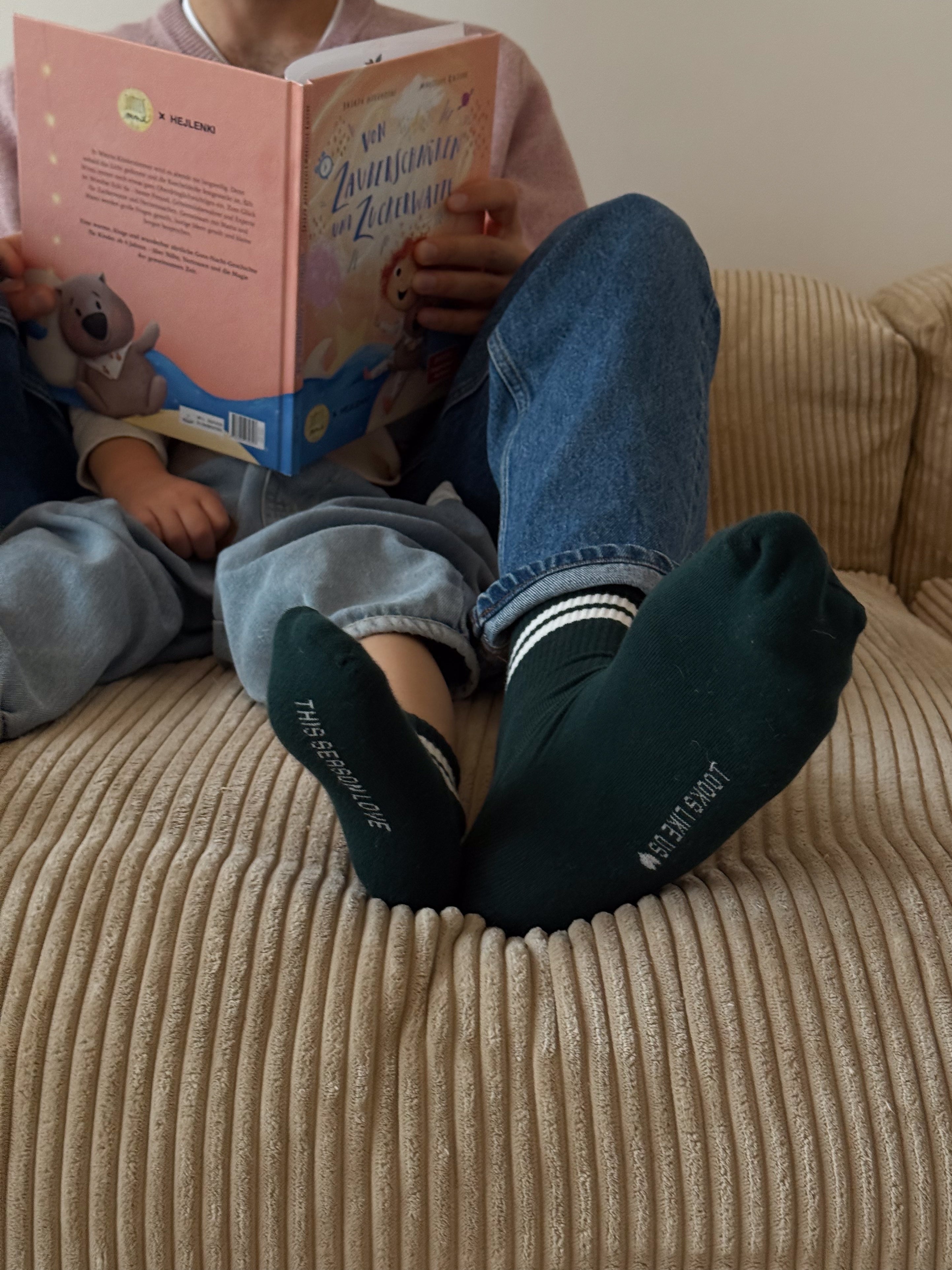 DAD TENNIS SOCKS DARK GREEN