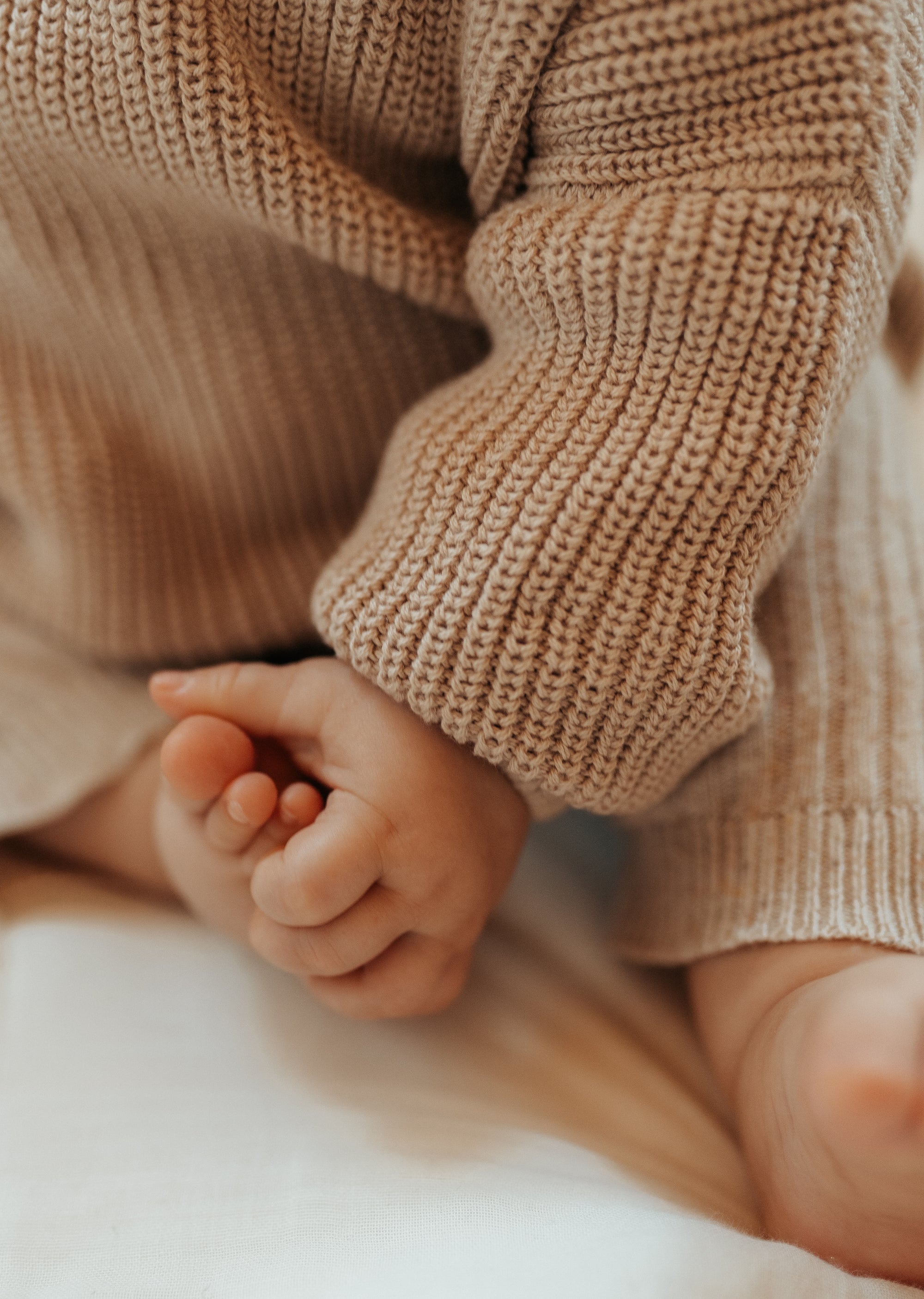 CHUNKY KNIT PULLI WARMBEIGE